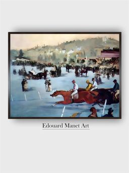 The Art House - Races At The Bois De Boulogne Painting by Edouard Manet