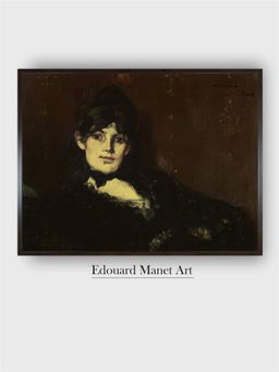 The Art House - Berthe Morisot Reclining Painting by Edouard Manet
