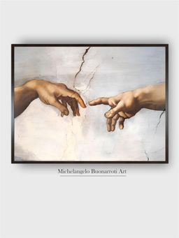 The Art House - Creation of Adam Detail Hands Painting