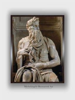 The Art House - Tomb of Giulio II: Moses, by Buonarroti Michelangelo Painting