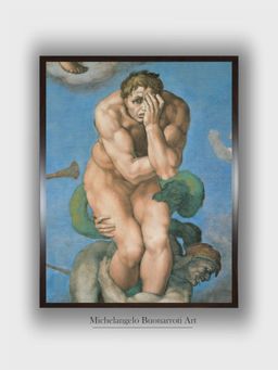The Art House - Sistine Chapel, the Last Judgment. a Damned Soul Painting