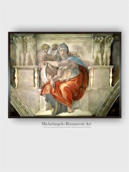 The Art House - Sistine Chapel Ceiling: Delphic Sibyl Painting