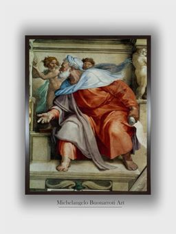 The Art House - Ceiling Frescos after Restoration, the Prophet Ezekiel Painting
