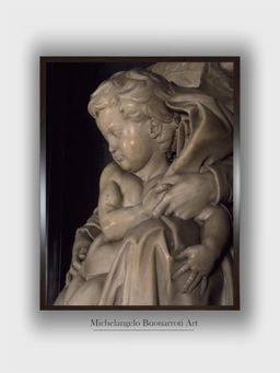 The Art House - The Baby Jesus, Detail from Madonna and Child Painting