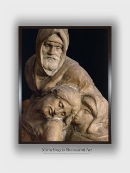 The Art House - Jesus, Mary and Nicodemus, Detail from Pieta Bandini Painting