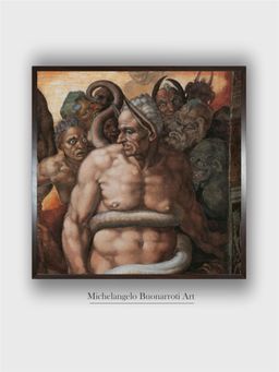 The Art House - Sistine Chapel, the Last Judgment. Minos, Judge of Hell Painting
