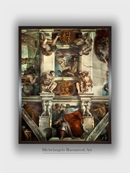 The Art House - The Sistine Chapel: Creation of Eve, the Prophet Ezekiel Painting