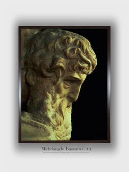 The Art House - The Genius of Victory, Detail of an Unfinished Head, 1527-28 Painting