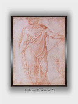 The Art House - Sketch of a Man Holding a Staff and a Study of a Hand Painting