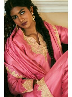 The Whole Nine Yards - Nitara Candy Pink Kurta and Pant with Dupatta (Set of 3)