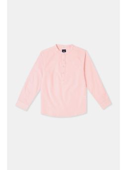 Allen Solly - Boys Pink Solid Casual Shirt