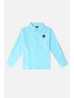 Allen Solly - Boys Aqua Solid Casual Shirt