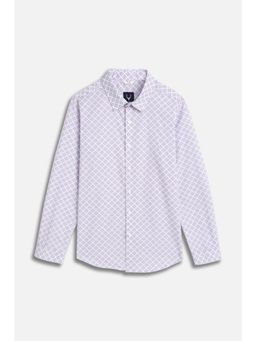 Allen Solly - Boys White Checks Casual Shirt