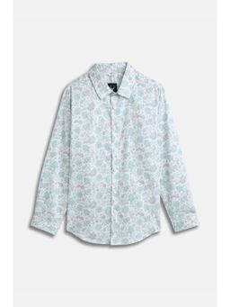 Allen Solly - Boys White Floral Casual Shirt