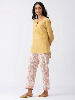 Fabindia - Cotton Dobby Weave Short Kurta