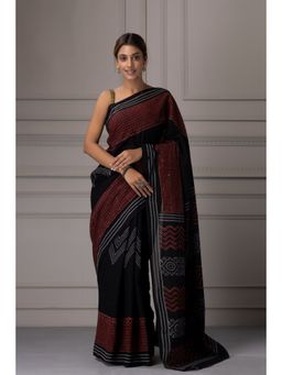 Geroo Jaipur - Hand Block Printed Cotton Saree