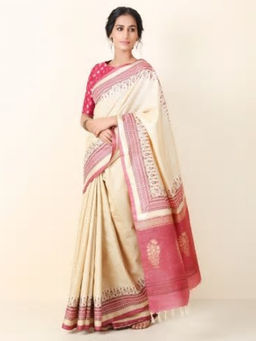 Fabindia - Silk Hand Block Print Sari
