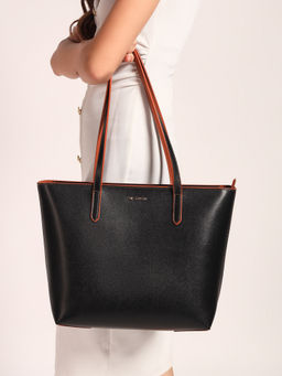 THE GUSTO - Women Black Urbane Tote Bag (M)