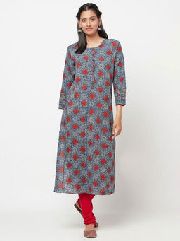 Fabindia - Cotton Printed Long Kurta