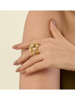 Isharya - Celeste Mirror Cocktail Bubble Ring