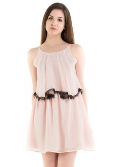Kazo - Pink Vivian Double Layer Dress