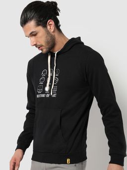 Campus Sutra - Men Printed Hooded Sweatshirt