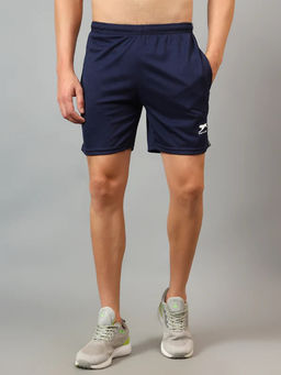 Shiv Naresh - Thidi Net Navy White Motion Mist Shorts