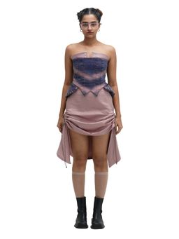 MAMKAM - Pink Corsplit Corset Top with Skirt