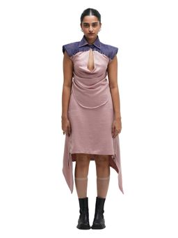 MAMKAM - Pink Cowl Frame Top with Skirt