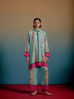 Shetab Kazmi - Blue Aeris Co-Ord Set