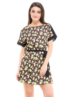 Kazo - Black Georgia Boxy Dress