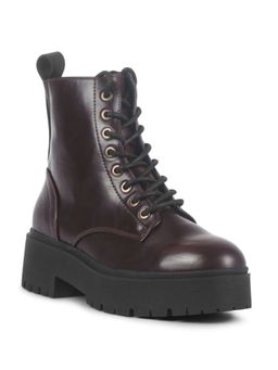 London Rag - Solid Brown Lace-up Boots