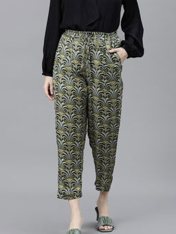 RAREISM - Green Printed Trouser