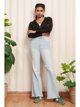 FREAKINS - Easy Flow Light Wash Women Blue Slim Bootcut Jeans