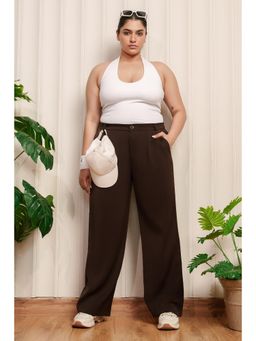 FREAKINS - Hiit Hottie Brown Curve Korean Pant