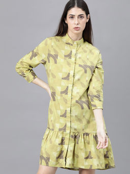 RAREISM - Green Printed Dresses