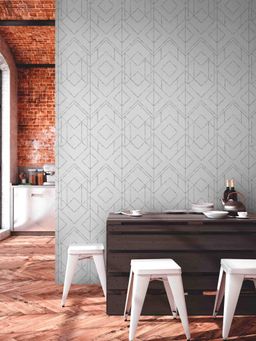 Excel - Wallpaper Trapezoid Triangles In White