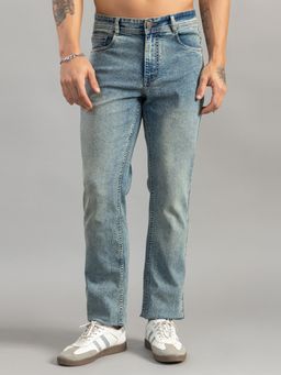 Club York - Blue Solid Regular Jeans
