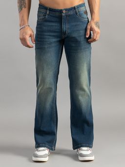 Club York - Green Solid Loose Jeans