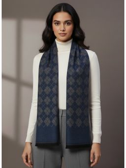 Zamour - Classic Checkered Woollen Muffler Scarf