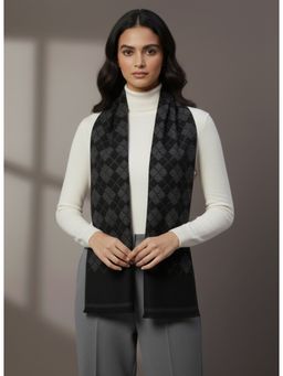 Zamour - Classic Checkered Woollen Muffler Scarf
