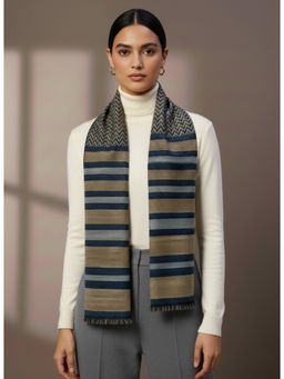 Zamour - Multi-Color Stripe Woollen Muffler Scarf