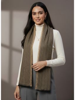 Zamour - Classic Zigzag Pattern Muffler Scarf