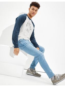 American Eagle - Blue Solid Jeans