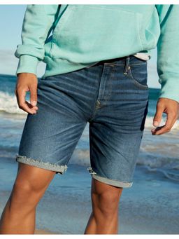 American Eagle - Men Blue Air Flex+ 9 Inches Athletic Denim Short