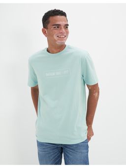 American Eagle - Men Blue Super Soft Graphic T-Shirt