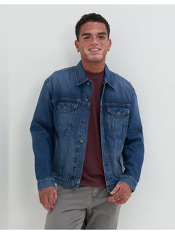 American Eagle - Mens Blue Denim Trucker Jacket
