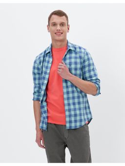 American Eagle - Men Blue Slim Fit Everyday Button Up Shirt