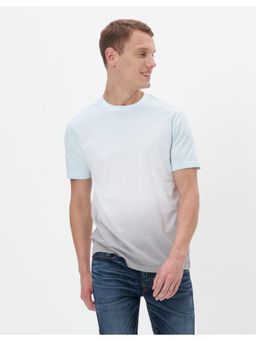 American Eagle - Men Blue Super Soft Dip Dye Ombre T-Shirt
