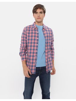 American Eagle - Men Pink Everyday Button-Up Shirt